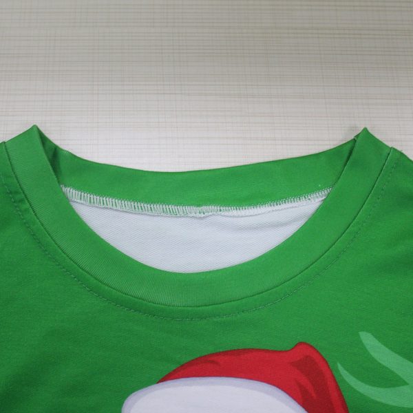 Christmas Sweatshirts - Funny Santa Icon Cool Green 3D Sweatshirt