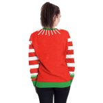 Christmas Sweatshirts - Happy Christmas Tree and Snowman Icon Cute 3D Sweatshirt