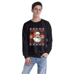 Christmas Sweatshirts - Happy Santa Claus Cartoon Style Icon Cute 3D Sweatshirt