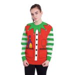 Christmas Sweatshirts - Red Christmas Clown Cosplay Icon Cute 3D Sweatshirt