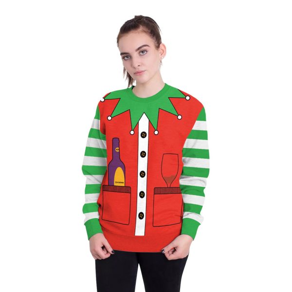 Christmas Sweatshirts - Red Christmas Clown Cosplay Icon Cute 3D Sweatshirt