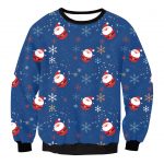 Christmas Sweatshirts - Santa Claus Cartoon Style Icon Super Cute 3D Sweatshirt