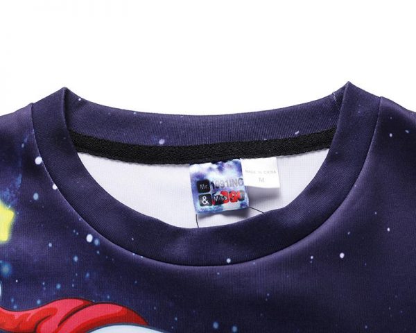 Christmas Sweatshirts - Santa Claus Ski Super Cool Icon 3D Sweatshirt