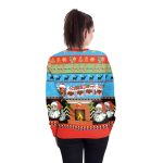 Christmas Sweatshirts - Super Cool Santa Claus Striped Pattern 3D Sweatshirt