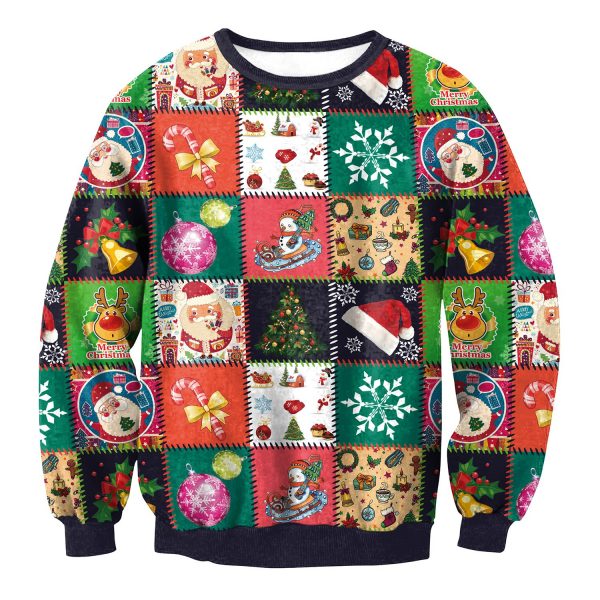 Christmas Sweatshirts - Super Cute Christmas Icon 3D Sweatshirt