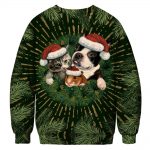 Christmas Sweatshirts - Super Cute Christmas Pet Icon 3D Sweatshirt