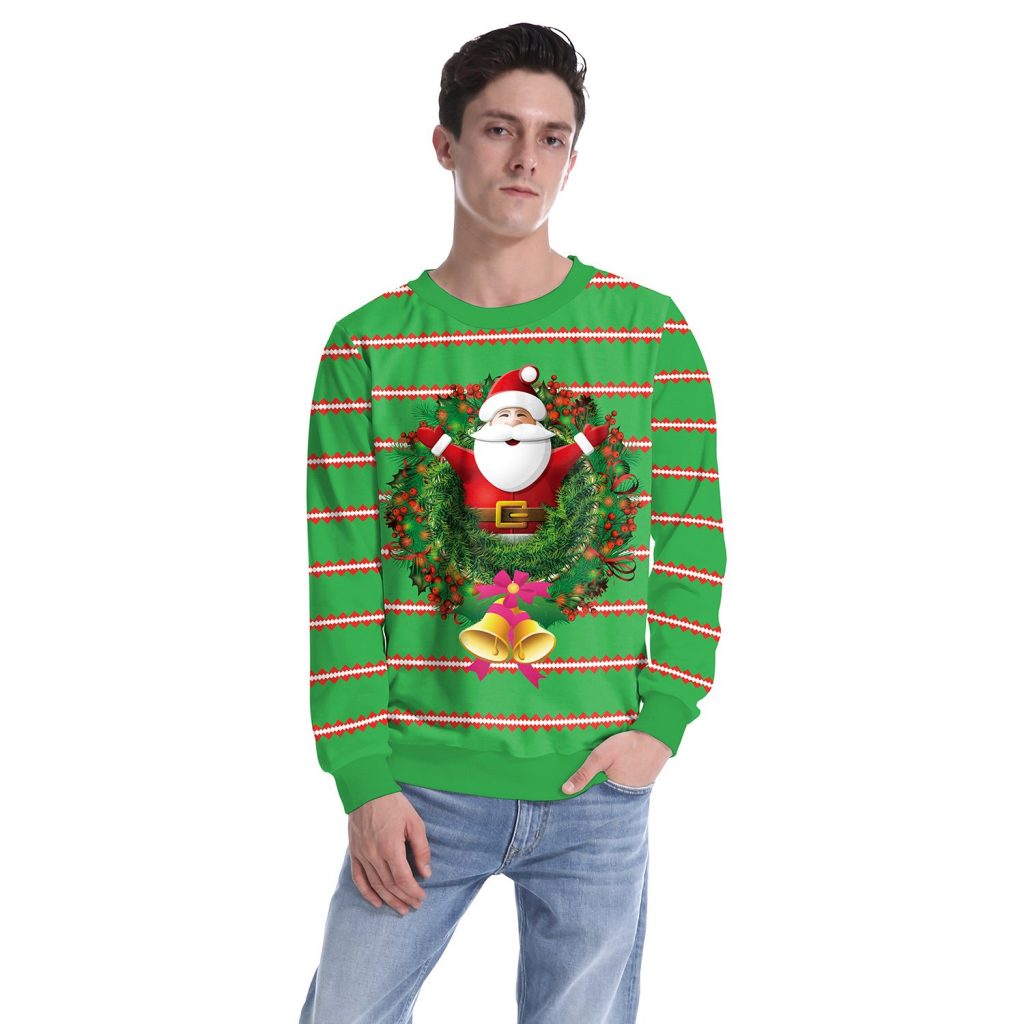 Christmas Santa Claus Hoodie – Kawaii Graffiti Snow Print Sweatshirt