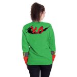 Christmas Sweatshirts - Super Funny Santa Claus Icon Cute Green 3D Sweatshirt