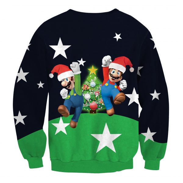 Christmas Sweatshirts - Super Mario Cute 3D Sweatshirt