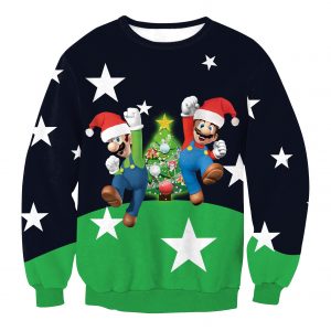 Christmas Sweatshirts - Super Mario Cute 3D Sweatshirt