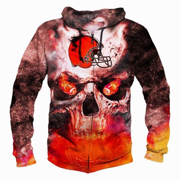 Cleveland Browns Hoodies - Pullover Orange Hoodie