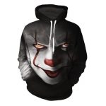 Clown with Blood Lip and Nose - Halloween Hoodie