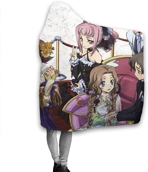 Code Geass Fleece Flannel Warm Throw Winter Hooded Blanket