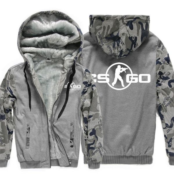 Counter-strike Jackets - Solid Color Counter-strike Game Series Counter-strike Sign Super Cool Fleece Jacket