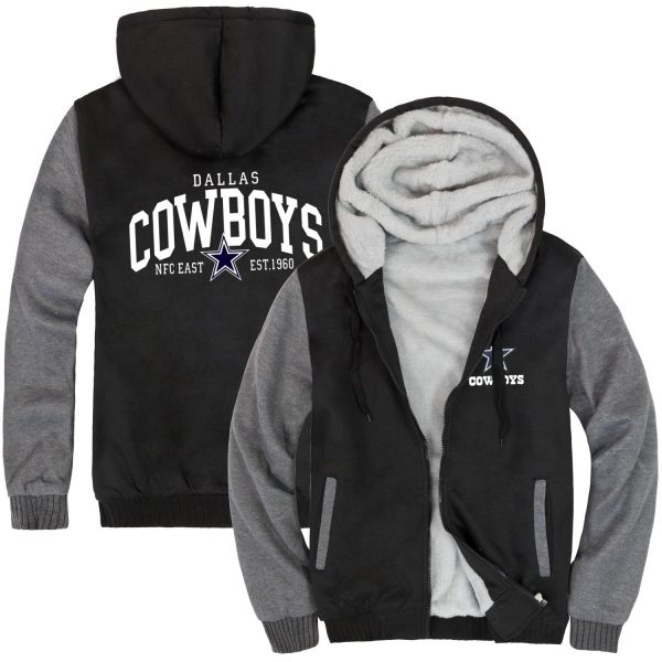 Cowboys Jackets - Solid Color Cowboys Jacket Series Cowboys Rugby Training Fleece Jacket