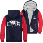 Cowboys Jackets - Solid Color Cowboys Jacket Series Cowboys Rugby Training Fleece Jacket