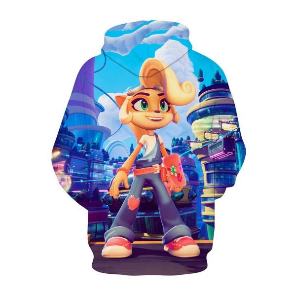 Crash Bandicoot Hoodie Sweatshirt Hooded Pullover