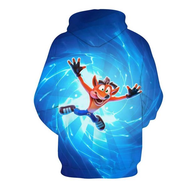 Crash Bandicoot Hoodie Sweatshirt Hooded Pullover