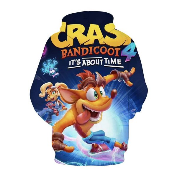 Crash Bandicoot Hoodie Sweatshirt Hooded Pullover