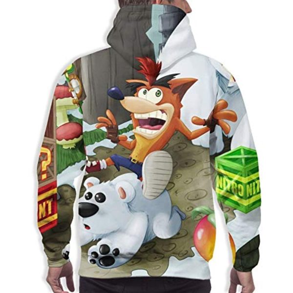 Crash Bandicoot Hoodies - 3D Print Pullover Sweatshirt