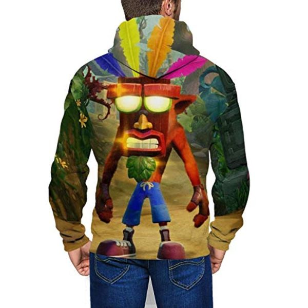 Crash Bandicoot Hoodies - Aku Aku 3D Print Pullover Sweatshirt