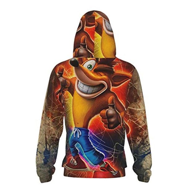 Crash Bandicoot Hoodies - Crash Bandicoot 3D Print Pullover Sweatshirt