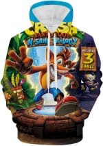 Crash Bandicoot Hoodies - Crash Bandicoot  N. Sane Trilogy 3D Print Pullover Sweatshirt