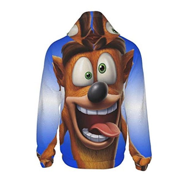 Crash Bandicoot Hoodies - Crash Bandicoot Teens 3D Print Hooded Pullover Sweatshirt