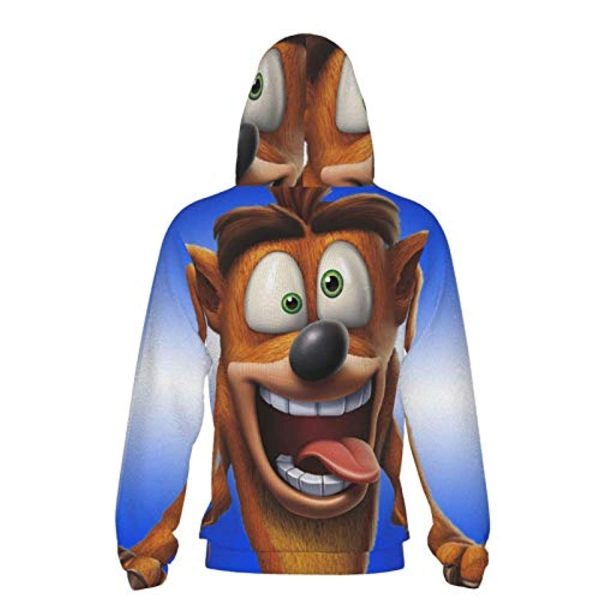 Crash Bandicoot Hoodies - Crash Bandicoot Teens 3D Print Hooded Pullover Sweatshirt
