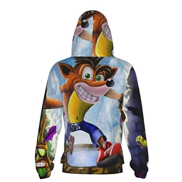Crash Bandicoot Hoodies - Crash Bandicoot Teens 3D Print Hooded Pullover Sweatshirt