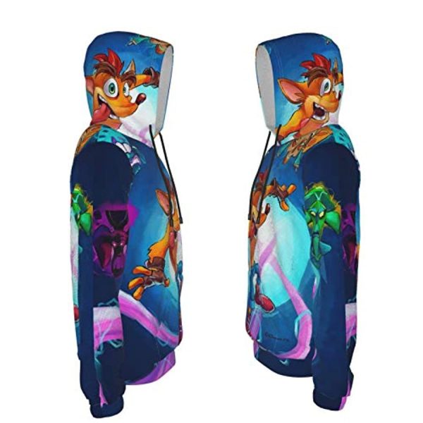 Crash Bandicoot Hoodies - Crash Bandicoot Teens 3D Print Hooded Pullover Sweatshirt