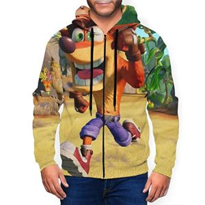 Crash Bandicoot Hoodies - Running Crash Bandicoot 3D Print Pullover Sweatshirt