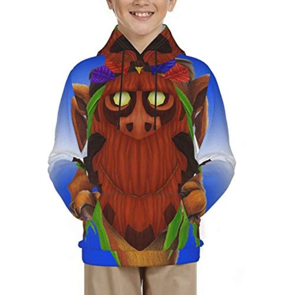 Crash Bandicoot Hoodies - Teens 3D Print Hooded Pullover Sweatshirt