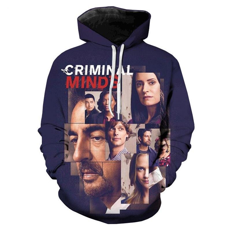 Criminal Minds 3D Printed Hoodies - Hip Hop Long-Sleeve Tops