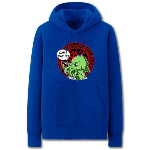 Cthulhu Hoodies - Solid Color Cthulhu Cute Cartoon Style Fleece Hoodie