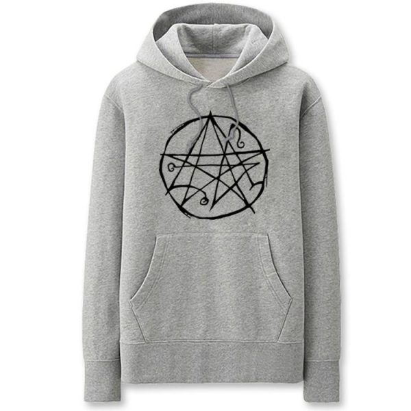 Cthulhu Mythos Hoodies - Solid Color Book of The Dead Seal Magic Fleece Hoodie