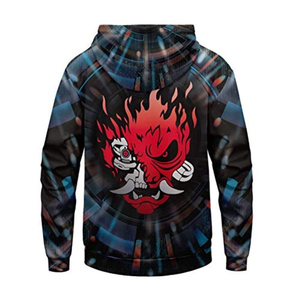 Cyberpunk 2077 Hoodie - 3D Print Unisex Patterned Pullover Sweatshirt