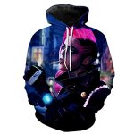 Cyberpunk 2077 Hoodie - 3D Print Unisex Patterned Pullover Sweatshirt