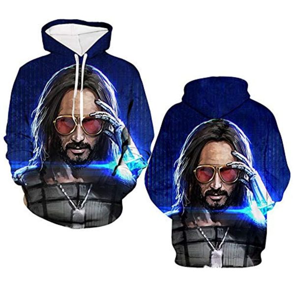 Cyberpunk 2077 Hoodie - 3D Print Unisex Patterned Pullover Sweatshirt