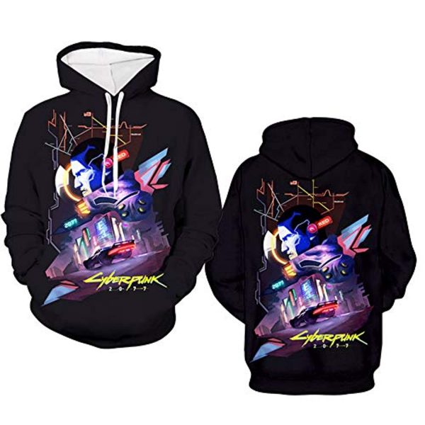 Cyberpunk 2077 Hoodie - 3D Print Unisex Patterned Pullover Sweatshirt
