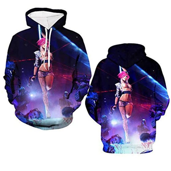 Cyberpunk 2077 Hoodie - 3D Print Unisex Patterned Pullover Sweatshirt
