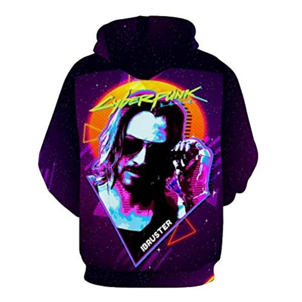 Cyberpunk 2077 Hoodie - Johnny Silverhand 3D Print Hooded Pullover