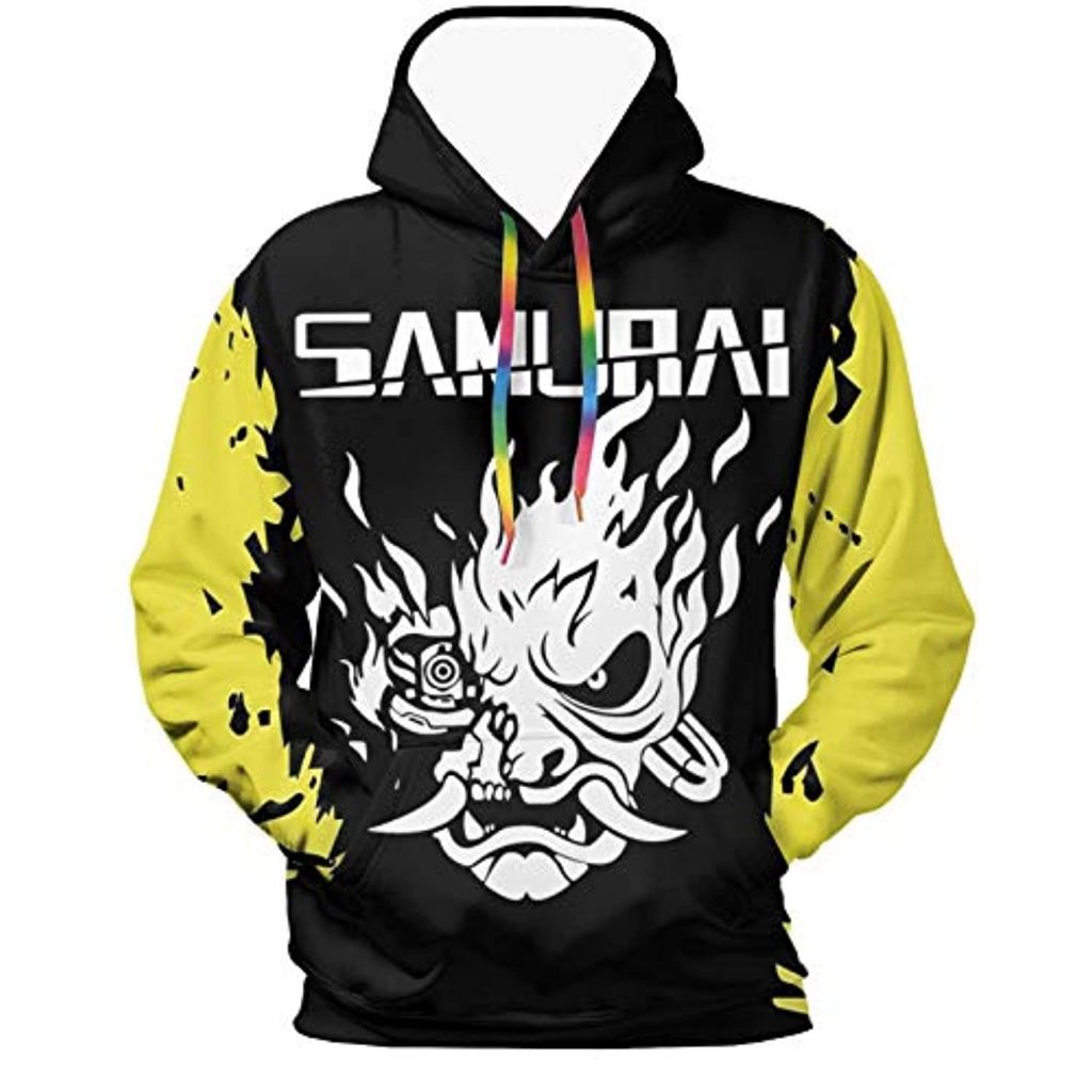 Cyberpunk 2077 Hoodie - Onicyborg Samurai 3D Print Hooded Pullover ...