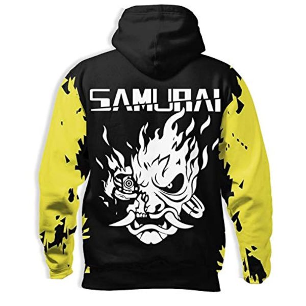 Cyberpunk 2077 Hoodie - Onicyborg Samurai 3D Print Hooded Pullover