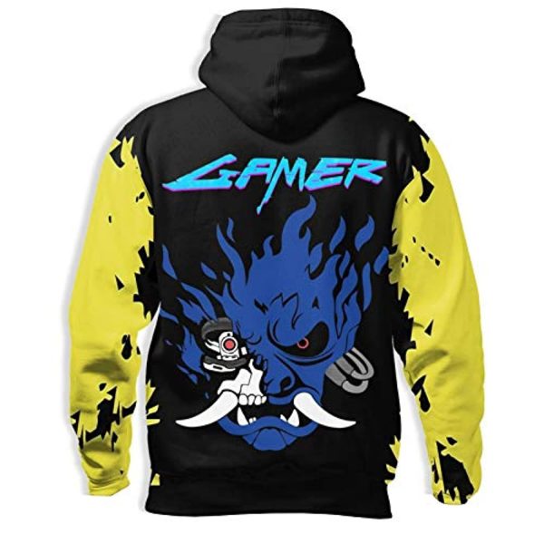Cyberpunk 2077 Hoodie - Onicyborg Samurai 3D Print Hooded Pullover