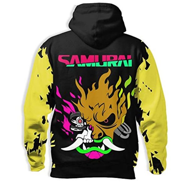 Cyberpunk 2077 Hoodie - Onicyborg Samurai 3D Print Hooded Pullover