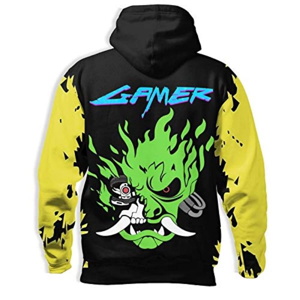 Cyberpunk 2077 Hoodie - Onicyborg Samurai 3D Print Hooded Pullover