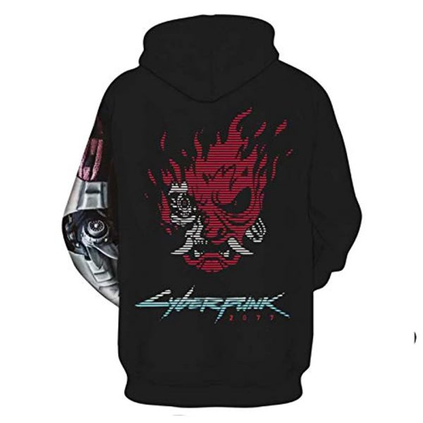 Cyberpunk 2077 Hoodie - Onicyborg Samurai 3D Print Hooded Pullover