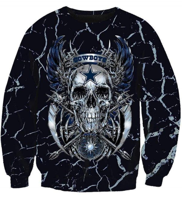 Dallas Cowboys Hoodies - Pullover Black Hoodie