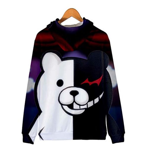 Danganronpa Hoodies - 3D Monokuma Zipper Jacket Coat